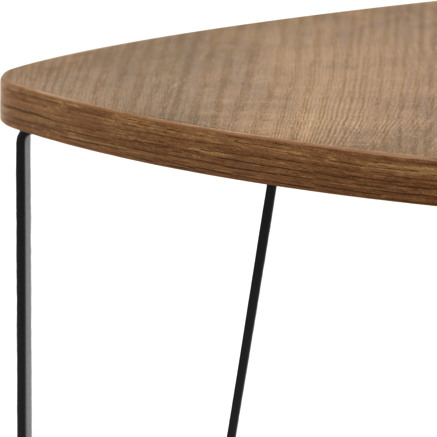 Set Mesa Triangular 3 Industrial Centro Laterales Madera