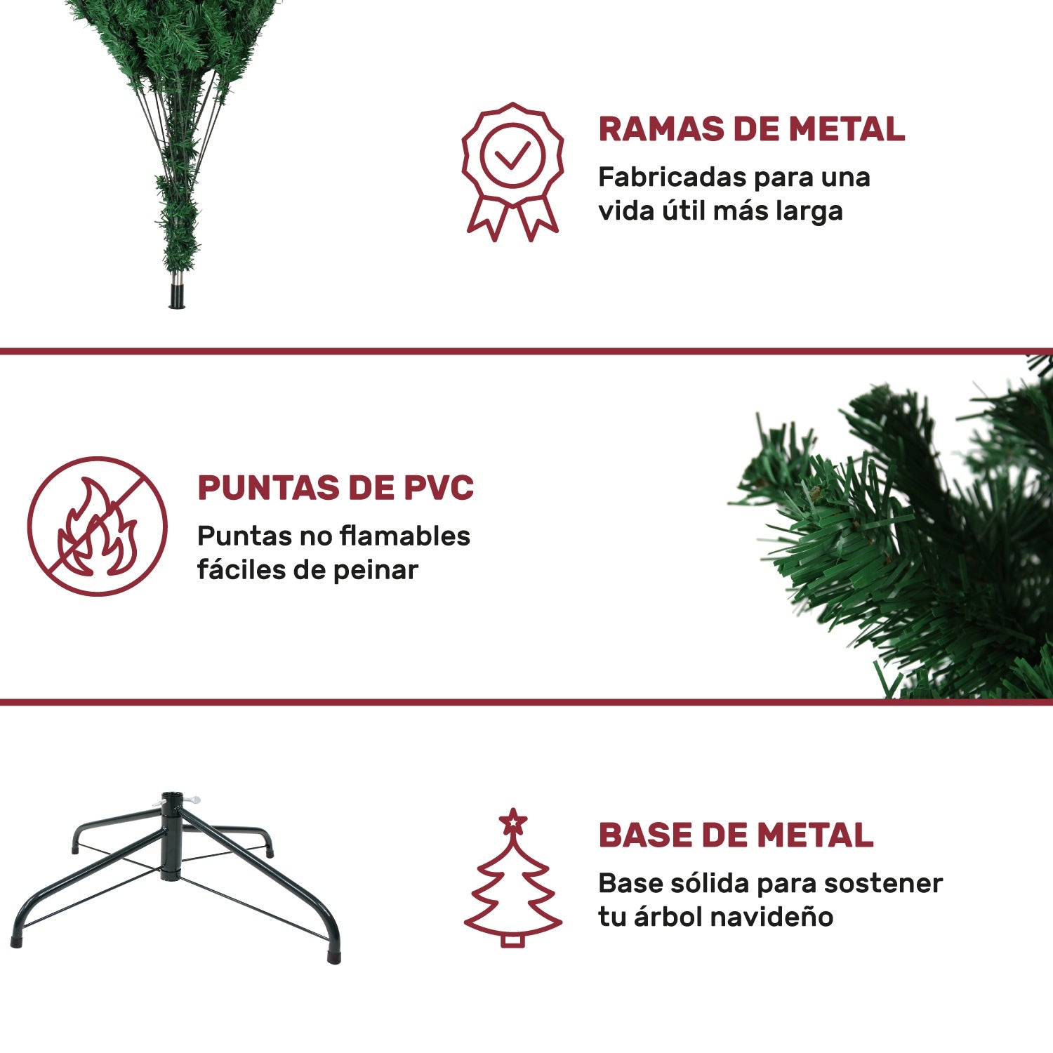 Arbol Navidad Verde Frondoso 2.20 Cm Luces Led 1104 Ramas