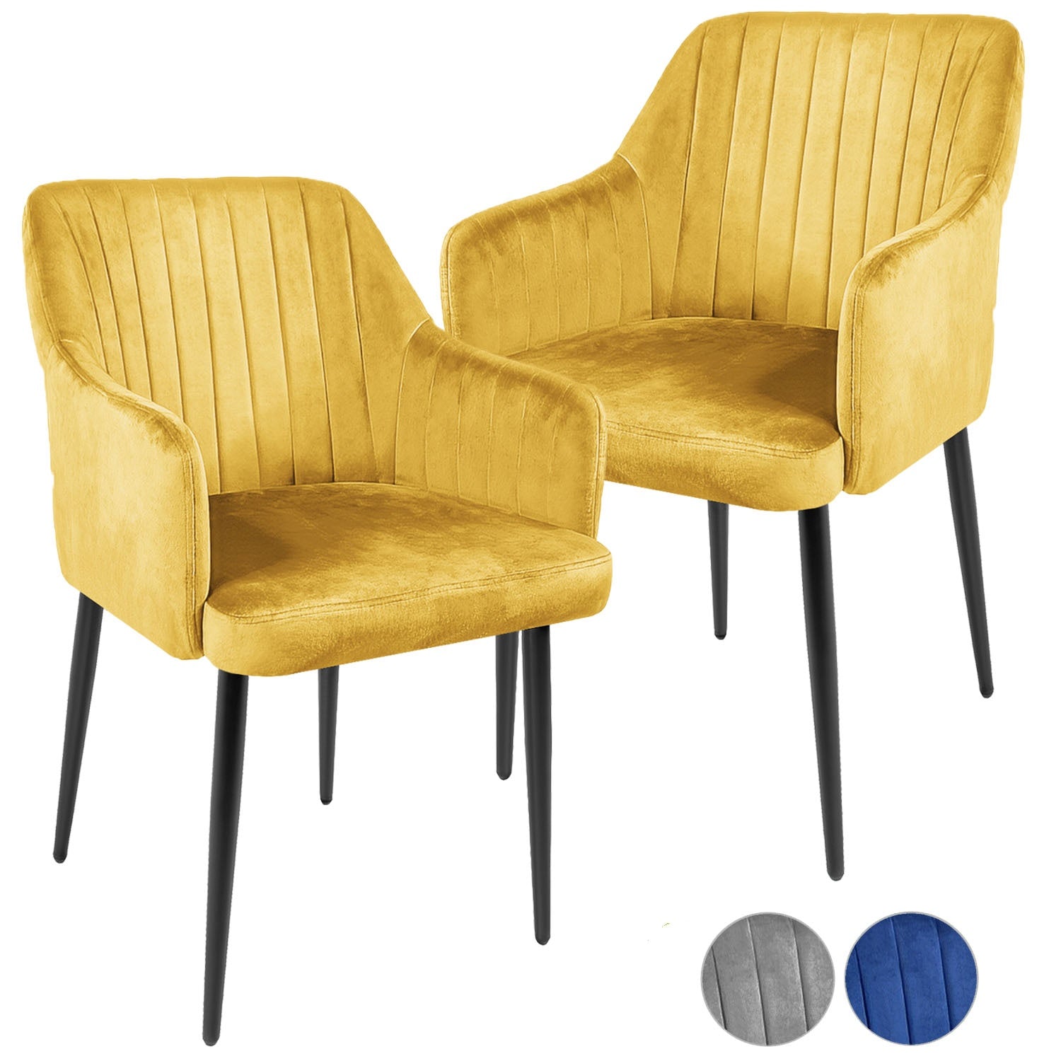 Silla Comedor Sillon Terciopelo Acolchada Moderna