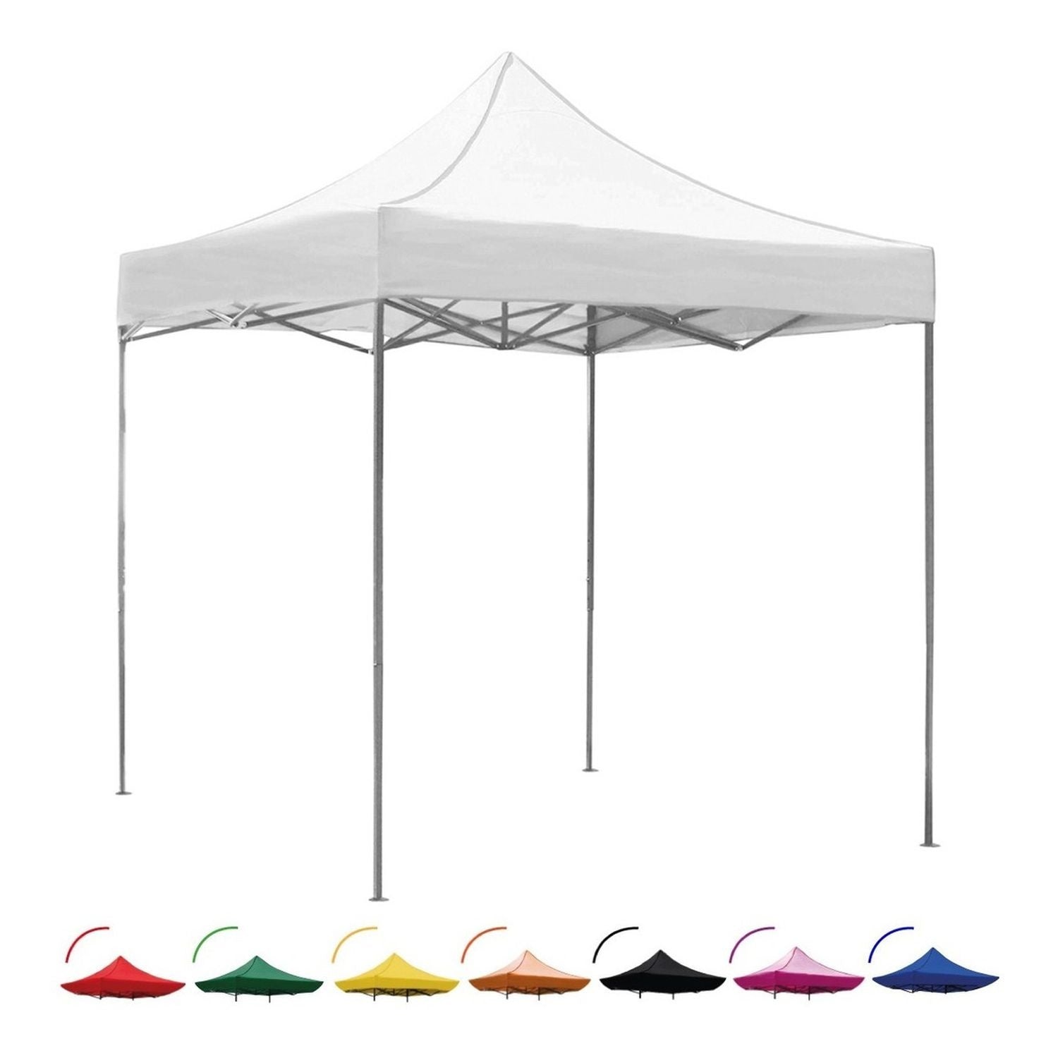 Carpa Toldo 3x3 Reforzado Plegable Impermeable Jardin blanco