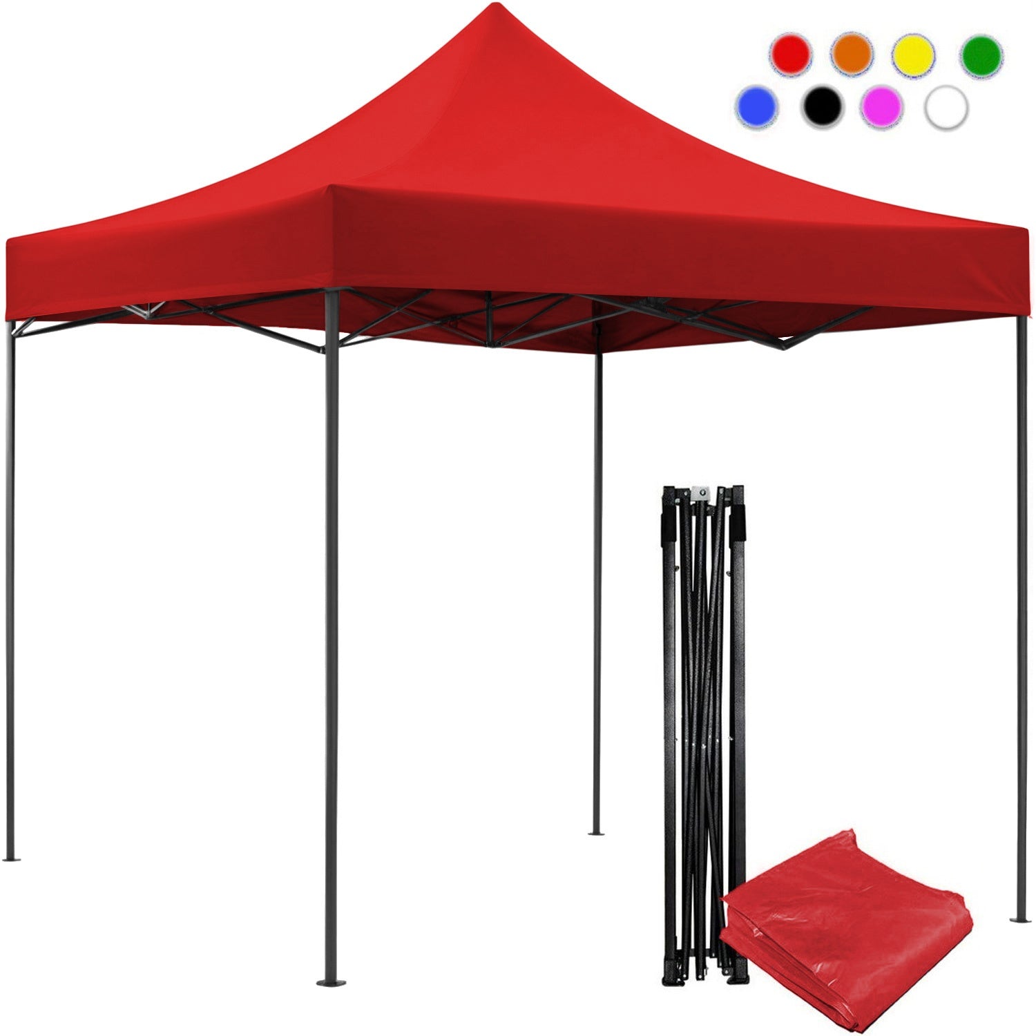 Carpa Toldo 3x3 Reforzado Plegable Impermeable Jardin 3 X 3 Roja