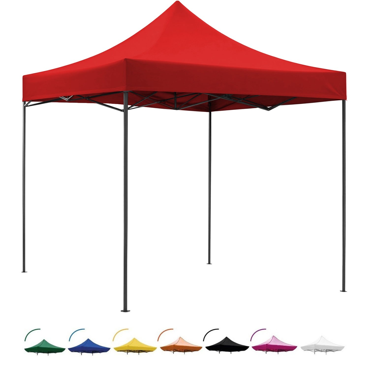 Carpa Toldo 3x3 Reforzado Plegable Impermeable Jardin 3 X 3 Roja