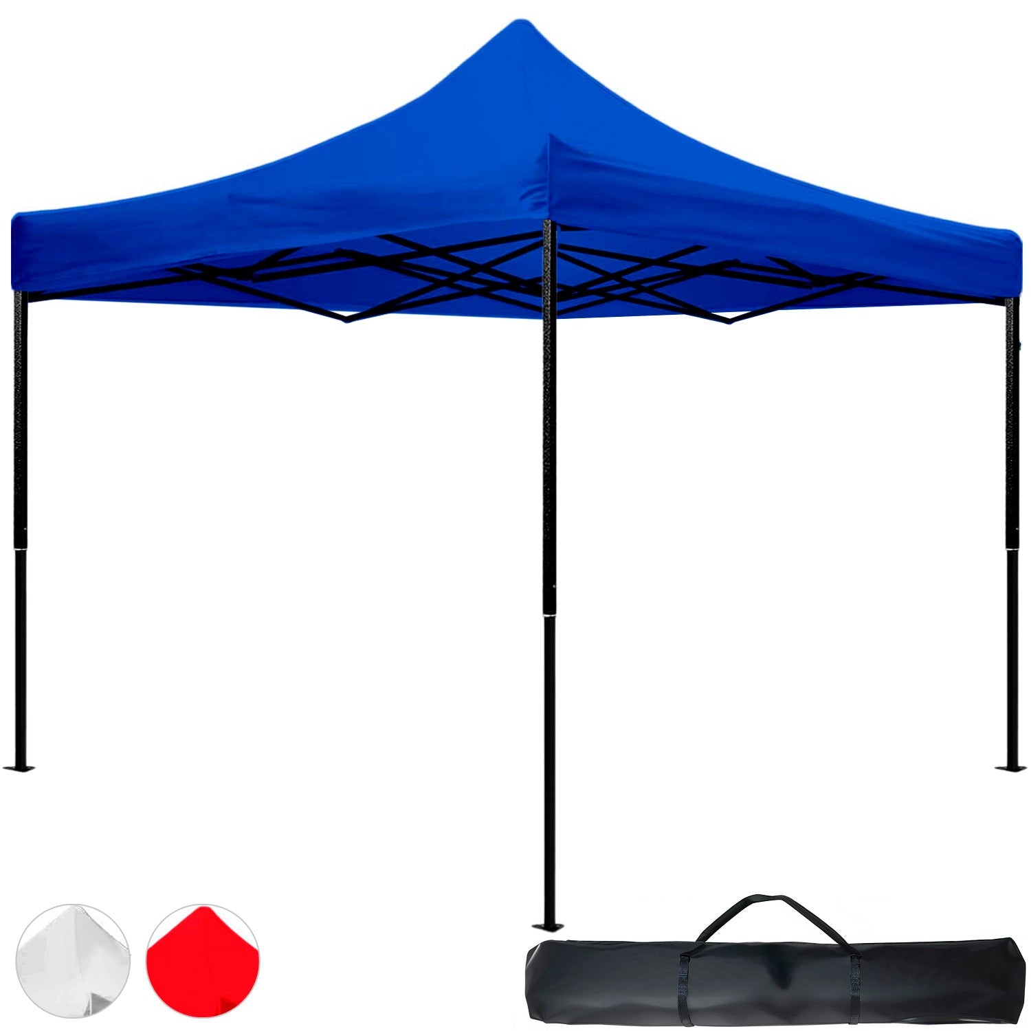 Carpa Toldo 3x3 Plegable Con Maletin Bolsa de Transporte Impermeable 600d