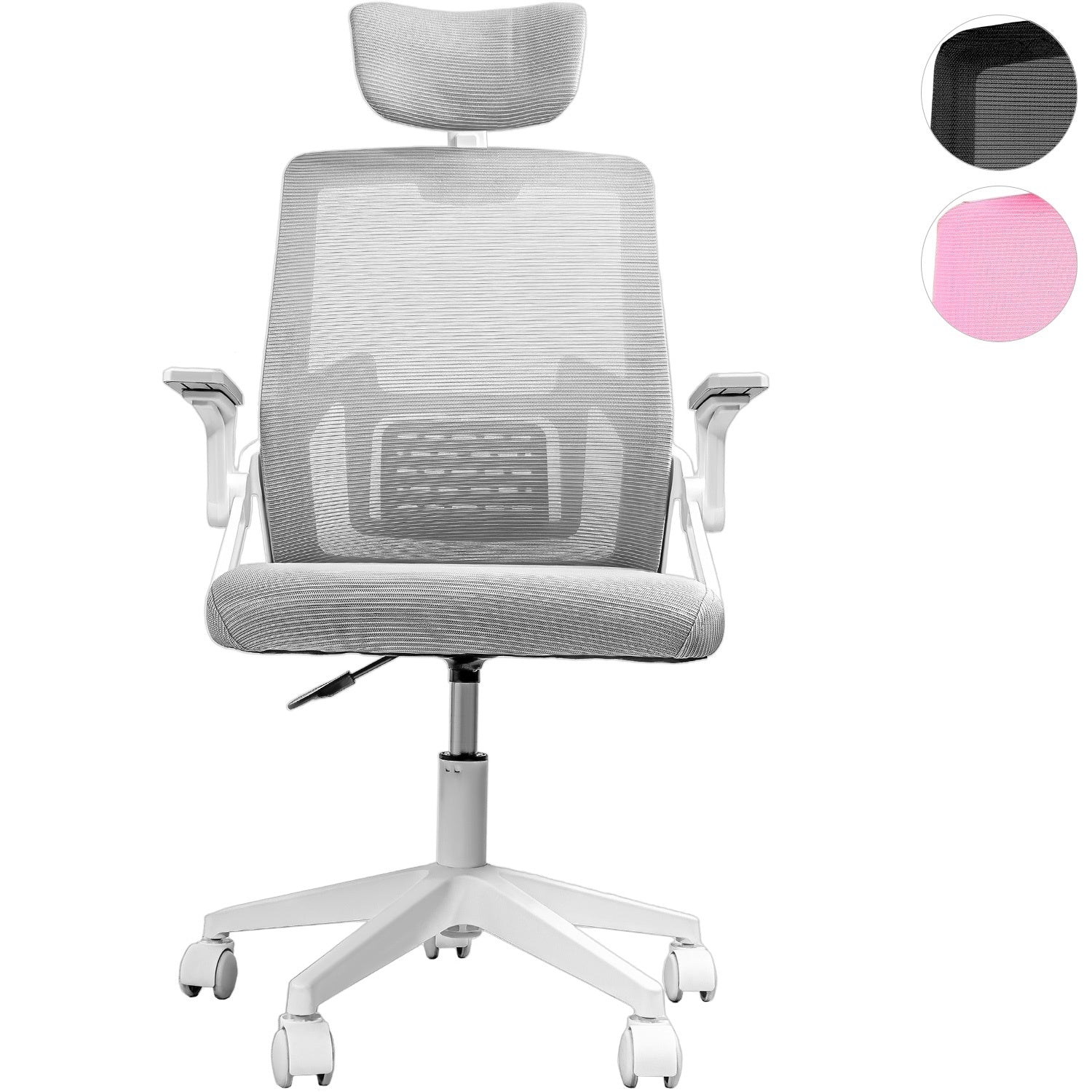 Silla Oficina Ajustable Ergonomica Escritorio Giratoria Gris