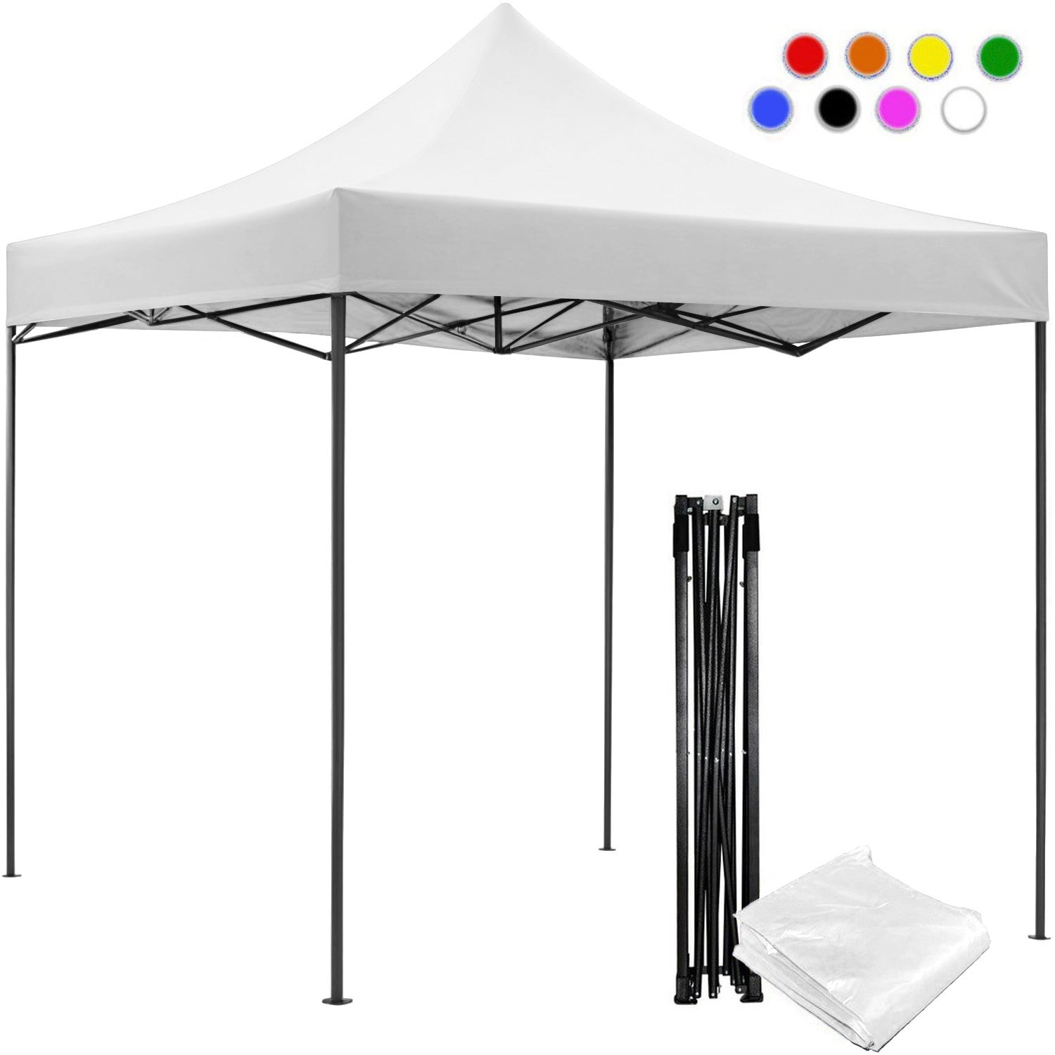 Carpa Toldo 3x3 Reforzado Plegable Impermeable Jardin blanco