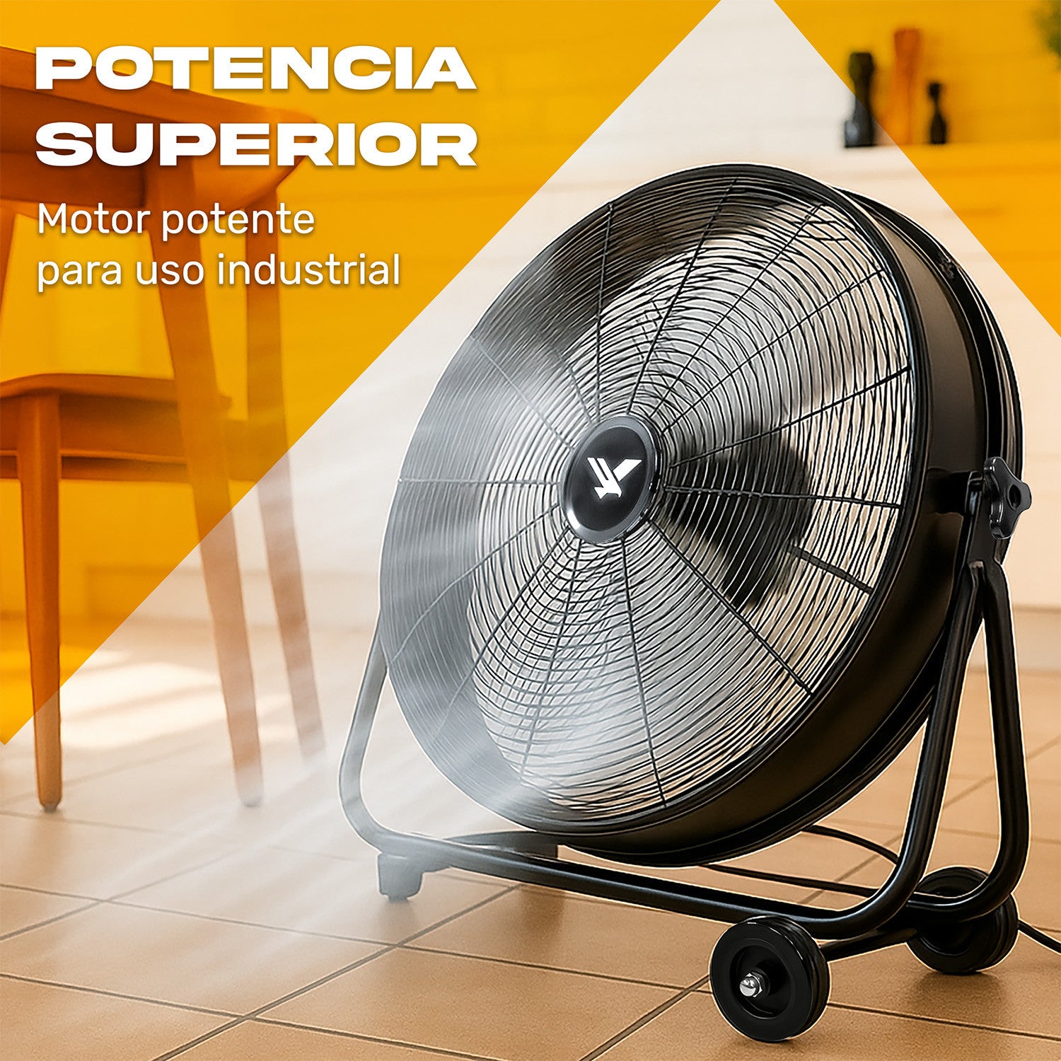Ventilador Industrial Gutstark Metalico Piso 180w 2 Velocidades 30&