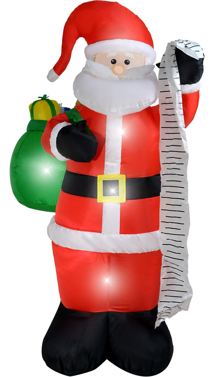 Inflable Navidad Santa Claus Papa Noel 1.87m Decoracion Led