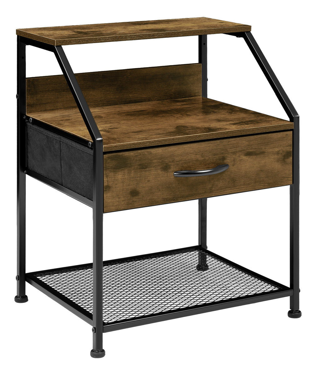 Cama Base Individual Recamara 2 Buros Country Moderna Madera