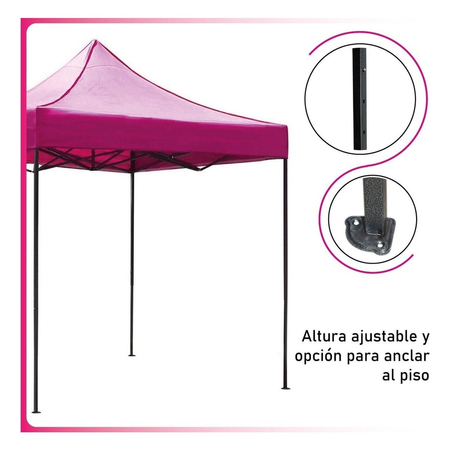 Carpa Toldo 3x3 Reforzado Plegable Impermeable Jardin 3 X 3