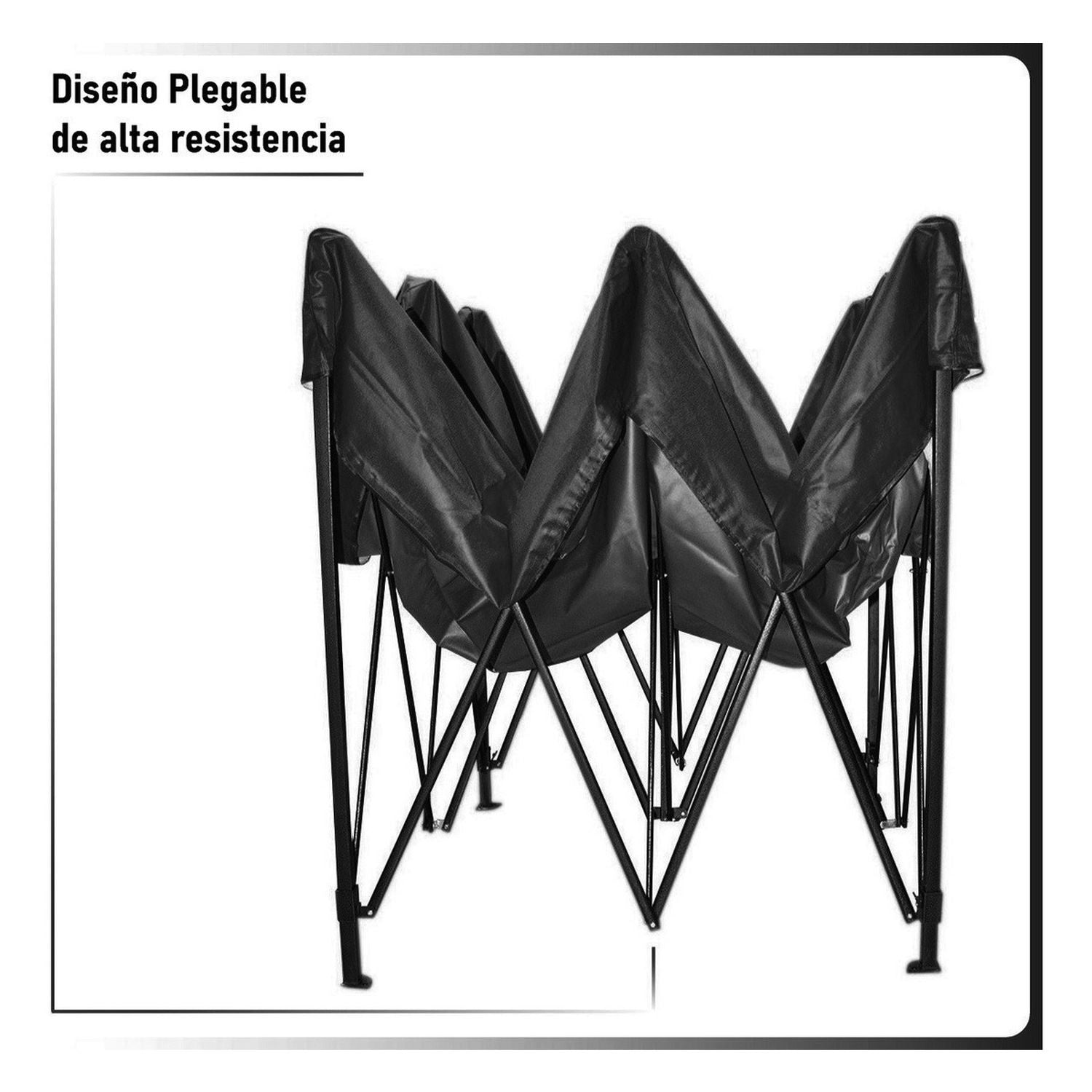 Carpa Toldo 3x3 Reforzado Plegable Impermeable Jardin 3 X 3