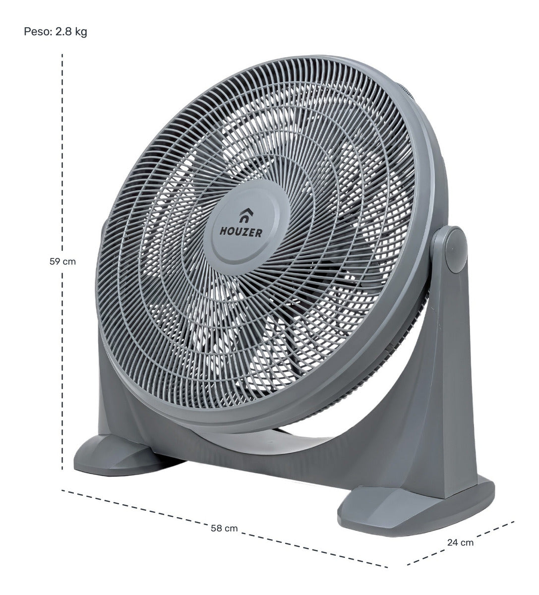 Kit Set 2 Ventiladores Piso 23&