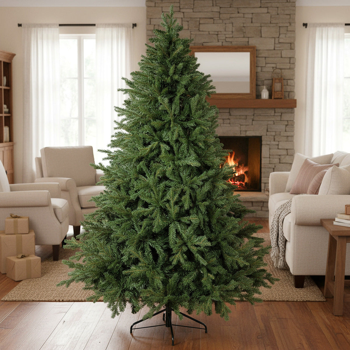 Arbol Navidad Ramas Abeto Pino Navideño Realista 1.6m