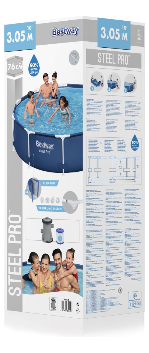 Alberca Bestway Estructural 4678lt 305x76 Cm Bomba Filtrado