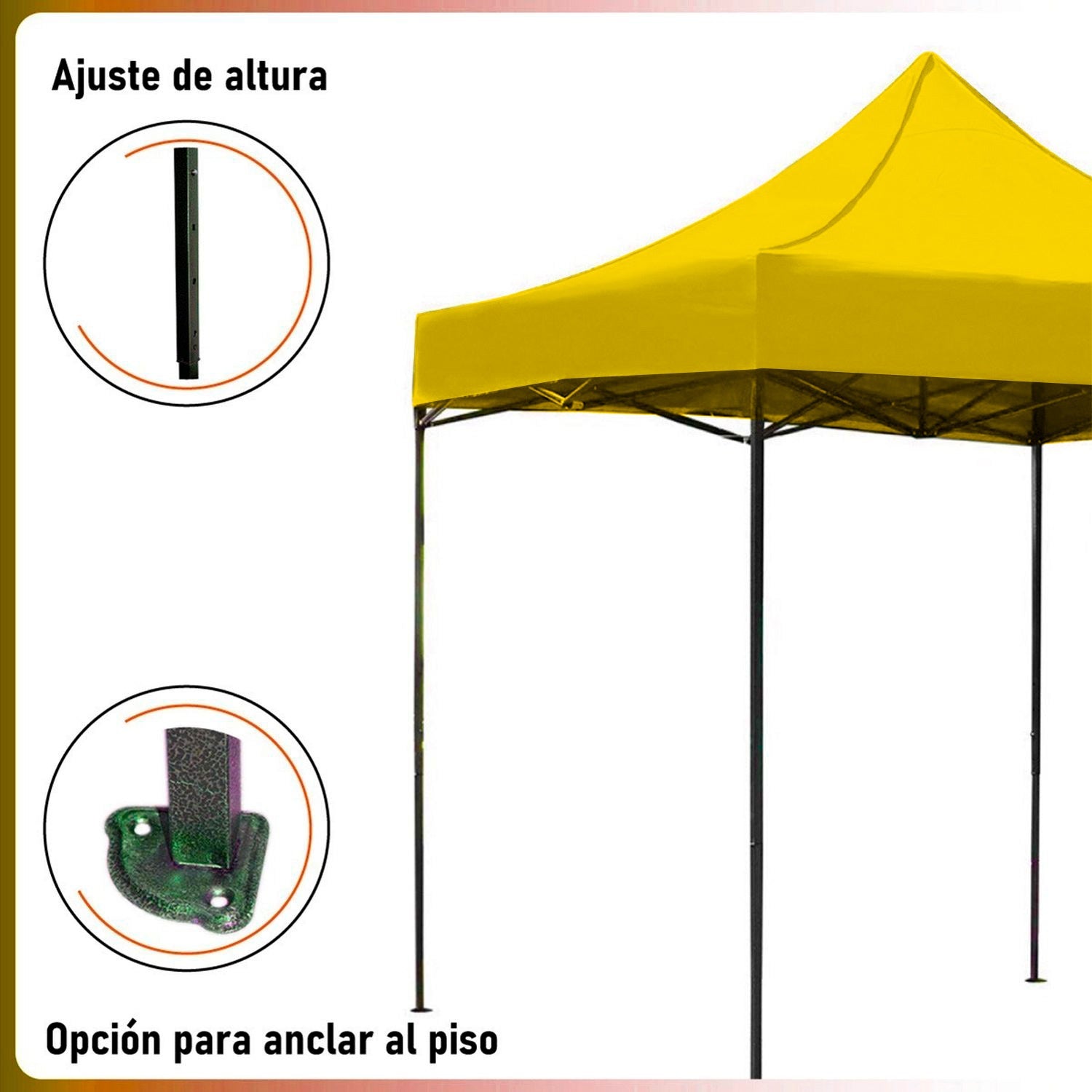 Carpa Toldo 3x3 Reforzado Plegable Impermeable Jardin 3 X 3