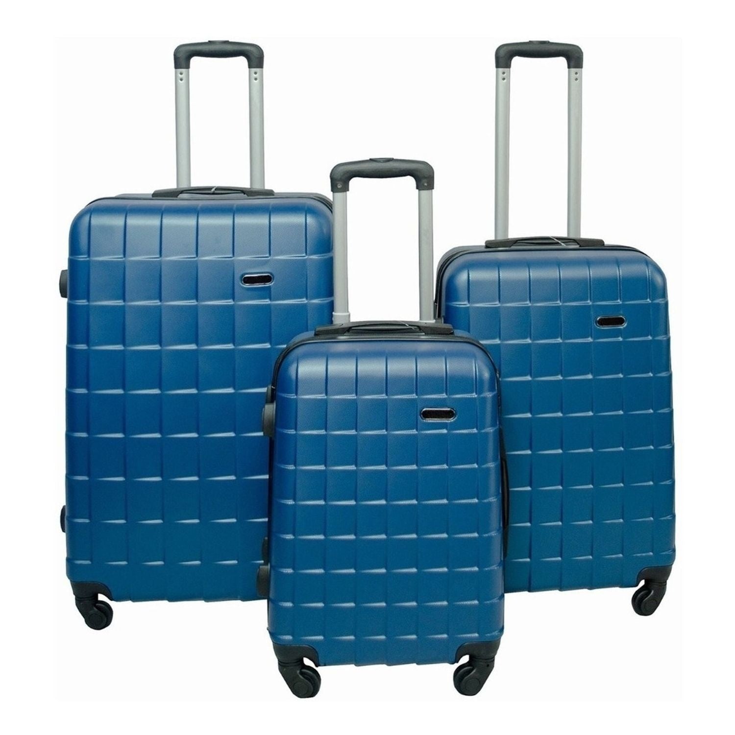 Juego Maletas Viaje Set 3 Maleta Rigidas Ruedas Vacaciones Azul