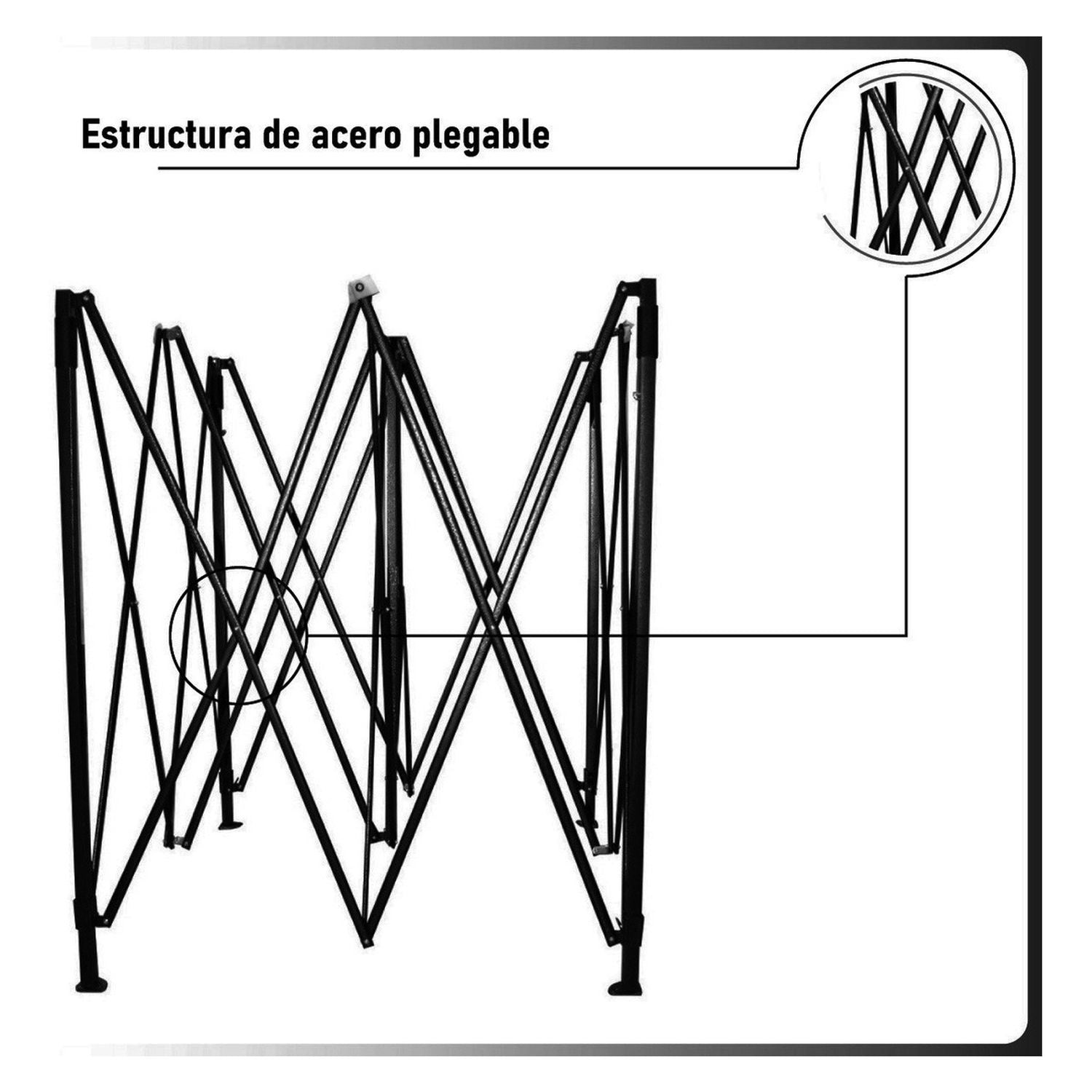 Carpa Toldo 3x3 Reforzado Plegable Impermeable Jardin 3 X 3