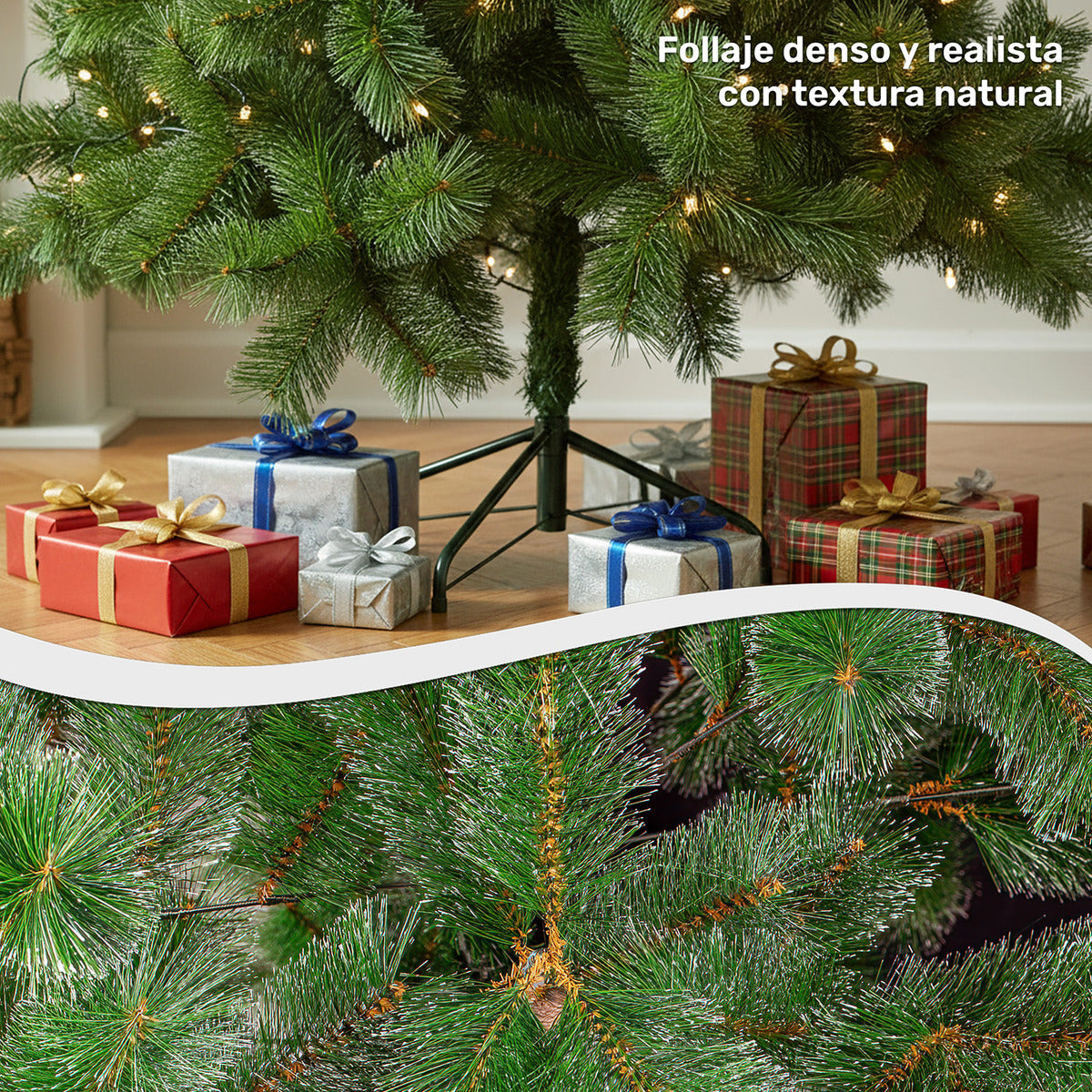 Arbol Navidad Pino Navideño Punta Aguja Escoces 2.10m