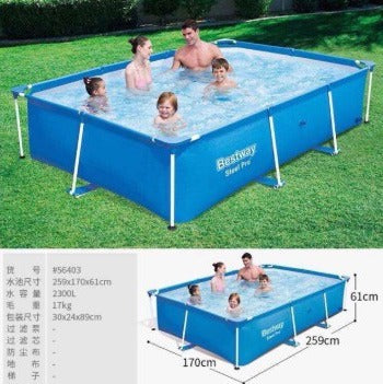 Alberca Estructural Bestway 2.5x1.7x61cm Rectangular Familia
