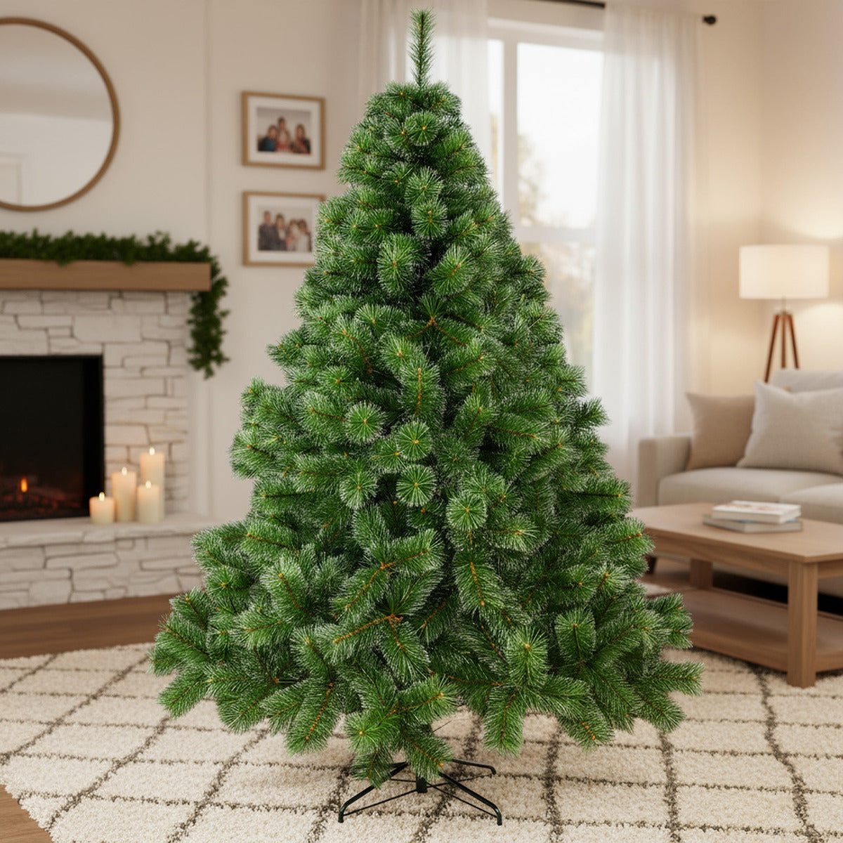 Arbol Navidad Pino Navideño Punta Aguja Escoces 1.90m