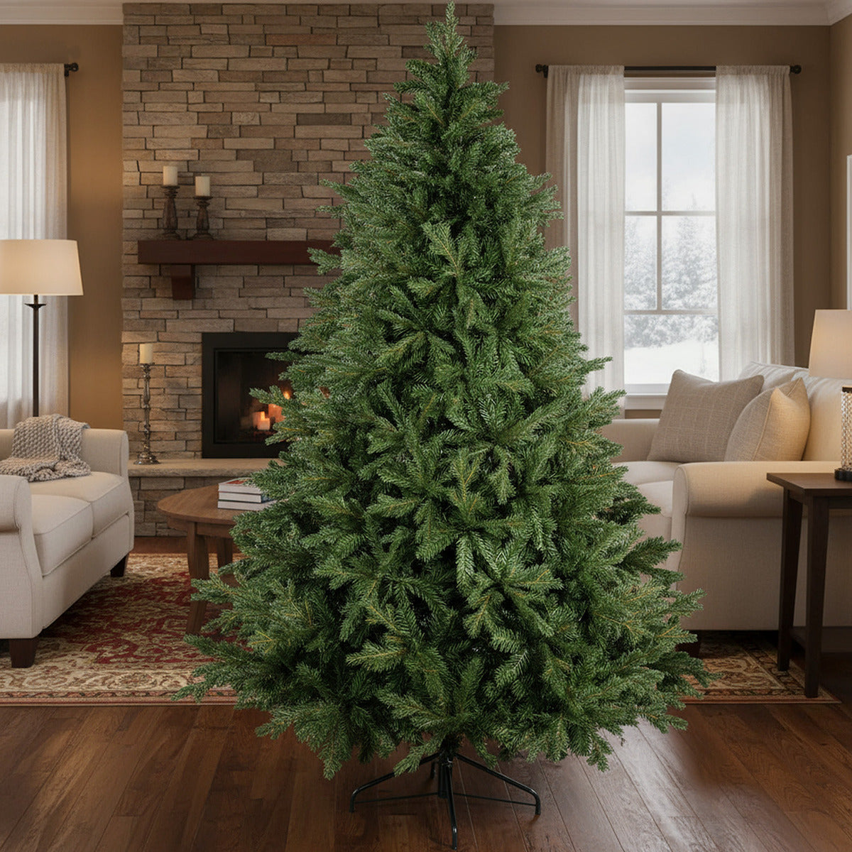 Arbol Navidad Ramas Abeto Pino Navideño Realista 1.90m