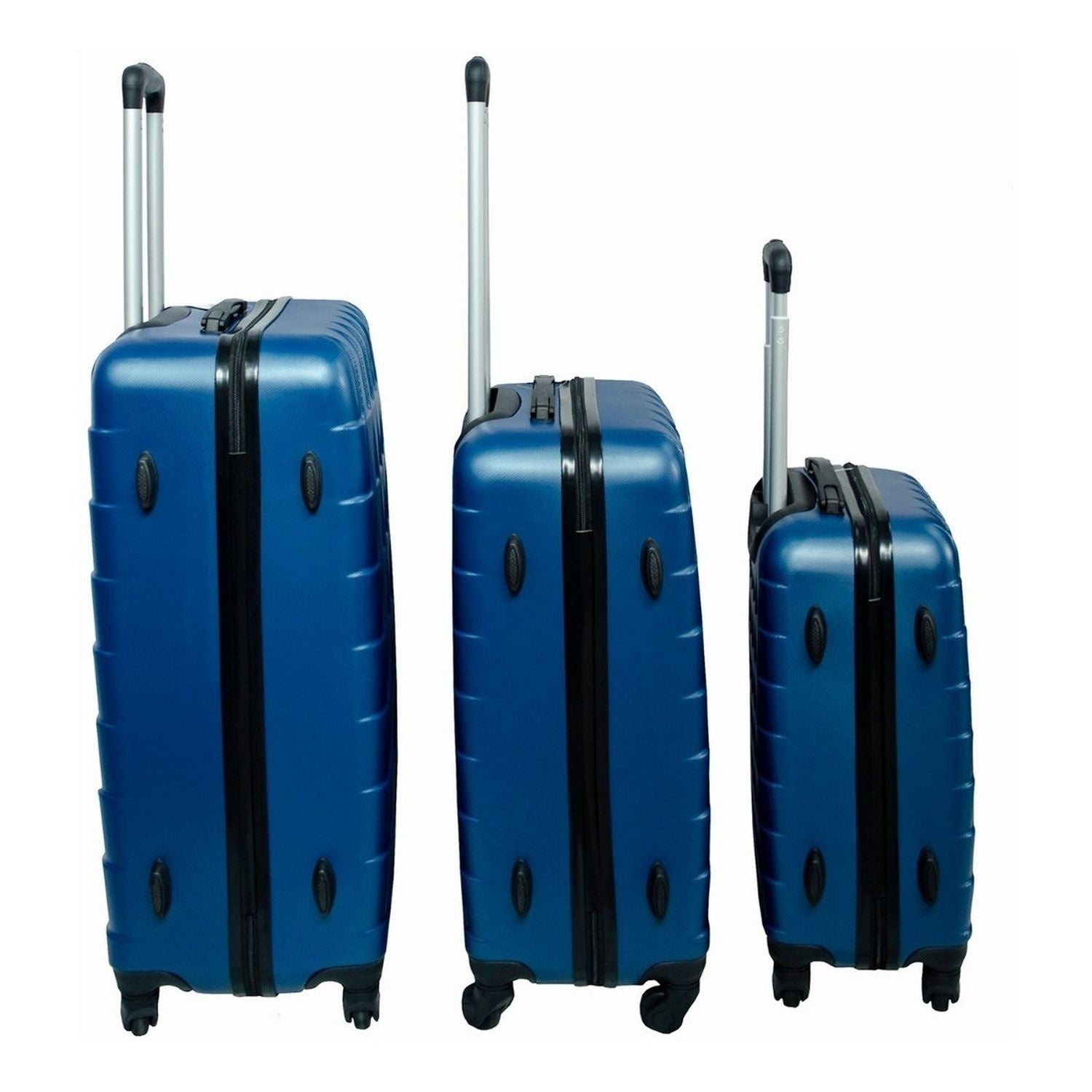 Juego Maletas Viaje Set 3 Maleta Rigidas Ruedas Vacaciones Azul