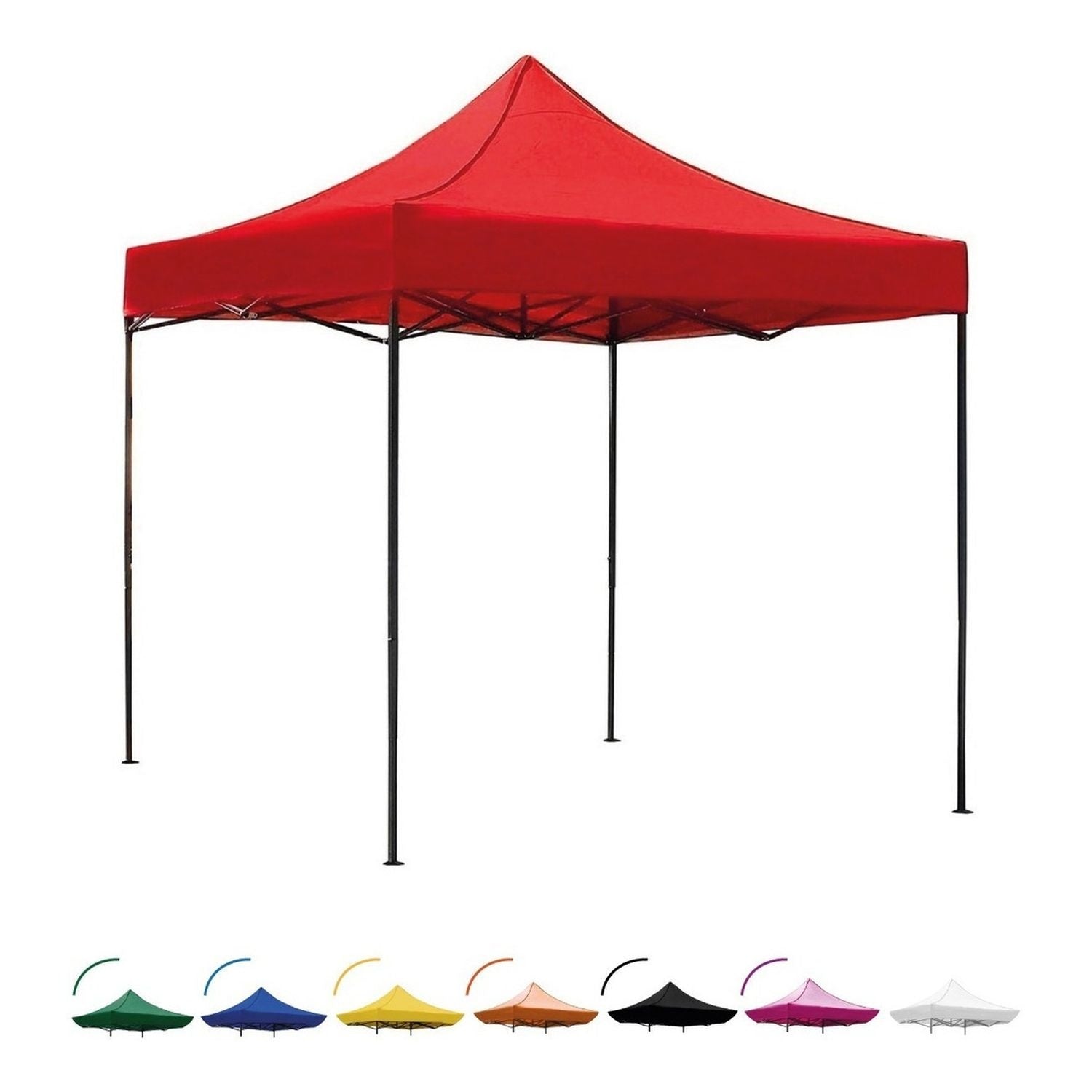 Carpa Toldo 3x3 Reforzado Plegable Impermeable Jardin 3 X 3 Roja