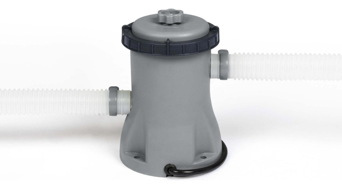 Alberca Estructural Circular Steel Pro 366cm + Bomba Bestway Color Gris Piedra Prismática