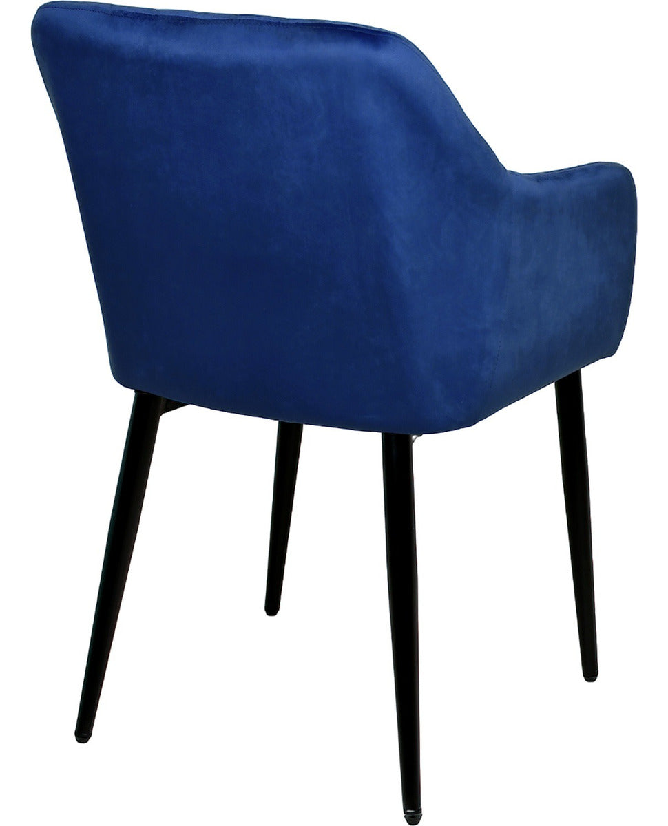 Set 2 Sillas Comedor Sillones Terciopelo Acolchadas Modernas