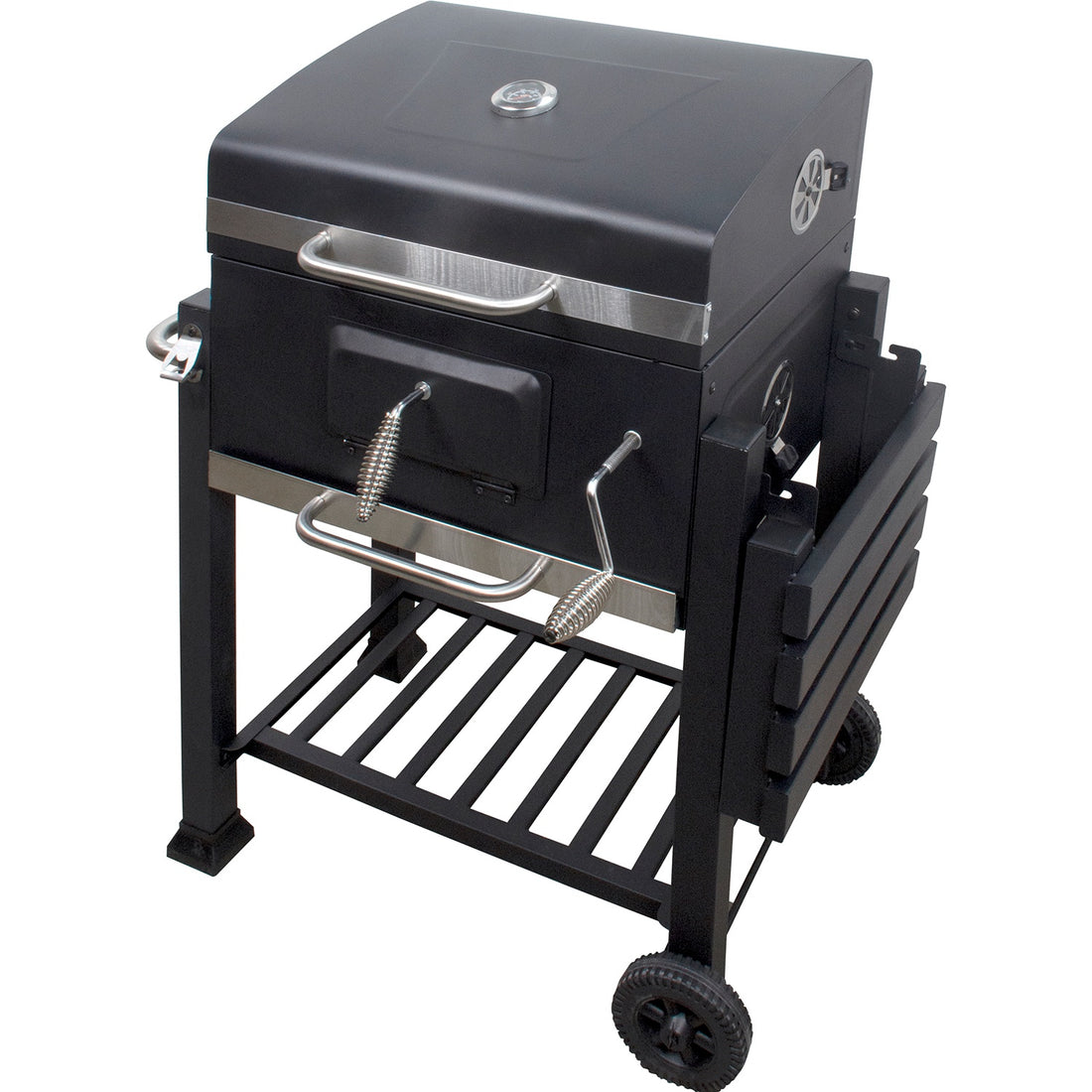Asador De Carbon 24 Heavy Duty Portatil Negro Parrilla Carne
