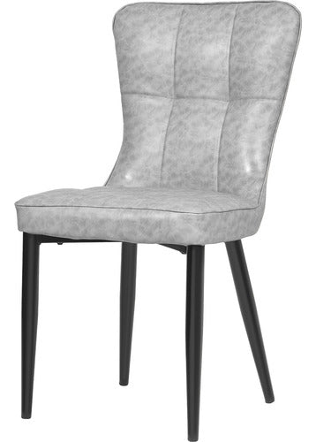 Set 4 Sillas Modernas Comedor Tapizadas Vinipiel