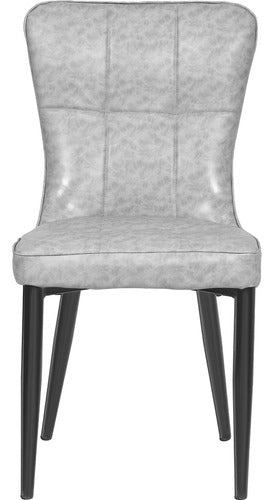 Set 4 Sillas Modernas Comedor Tapizadas Vinipiel