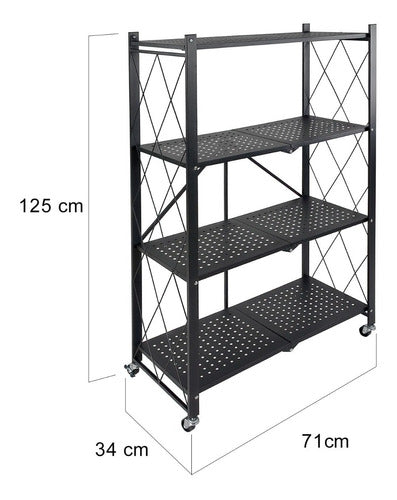 Estante Anaquel Organizador Plegable 4 Niveles Rack Metalico