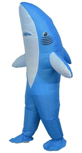 Disfraz Inflable De Tiburón Adulto Haloween Fiestas