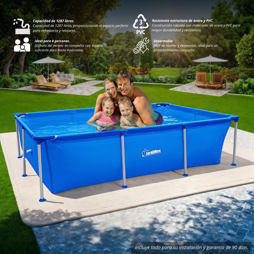 Alberca Estructural Rectangular 228 X 159 X 42 Cm 1290 L