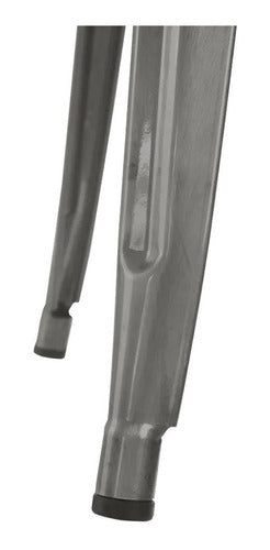 Banco Tolix Silla Alta Vintage Cafeteria Acero Galvanizado
