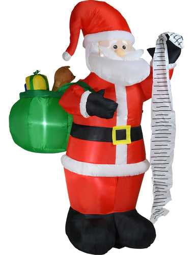 Inflable Navidad Santa Claus Papa Noel 1.87m Decoracion Led