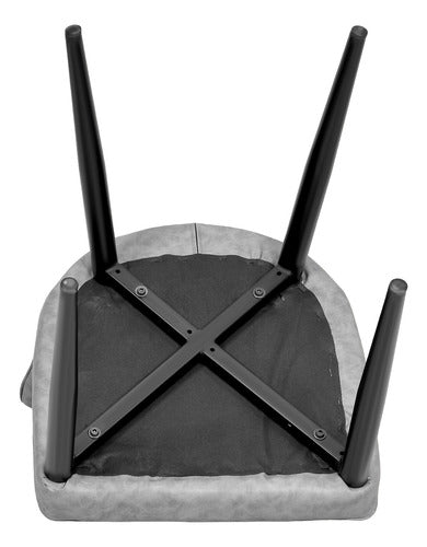 Set 4 Sillas Modernas Comedor Tapizadas Vinipiel