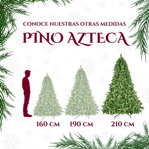 Arbol Navidad Pino Artificial Pachon Frondoso Verde 220cm