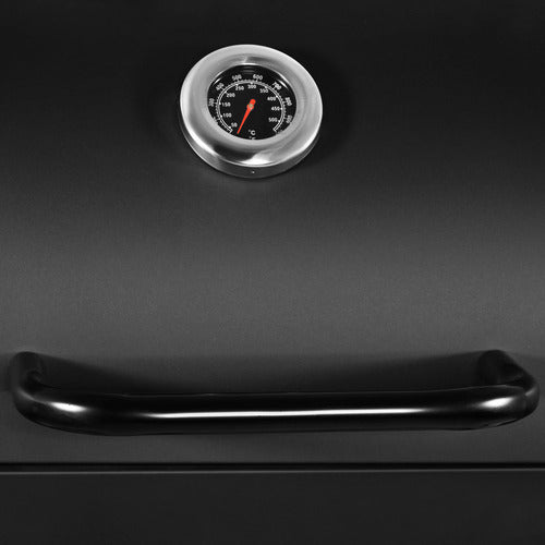 Asador Carbon Tipo Barril Parrilla Ahumador Bbq 1m C/ Ruedas