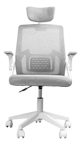 Silla Oficina Ajustable Ergonomica Escritorio Giratoria Gris