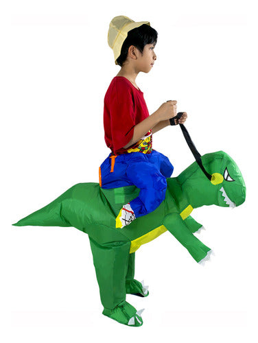 Disfraz Dinosaurio Traje Inflable Montable Jurasico