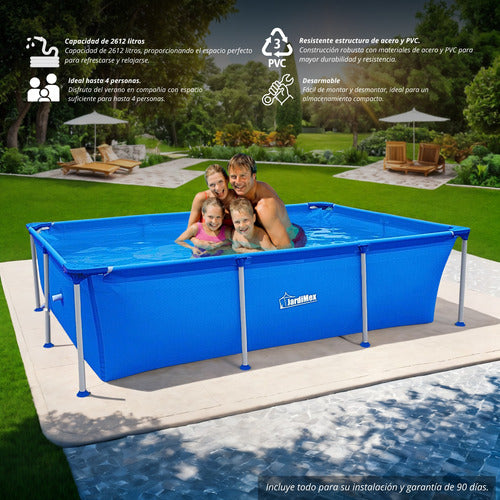 Alberca Estructural Rectangular 2612 Lt 259 X 182 X 66 Cm