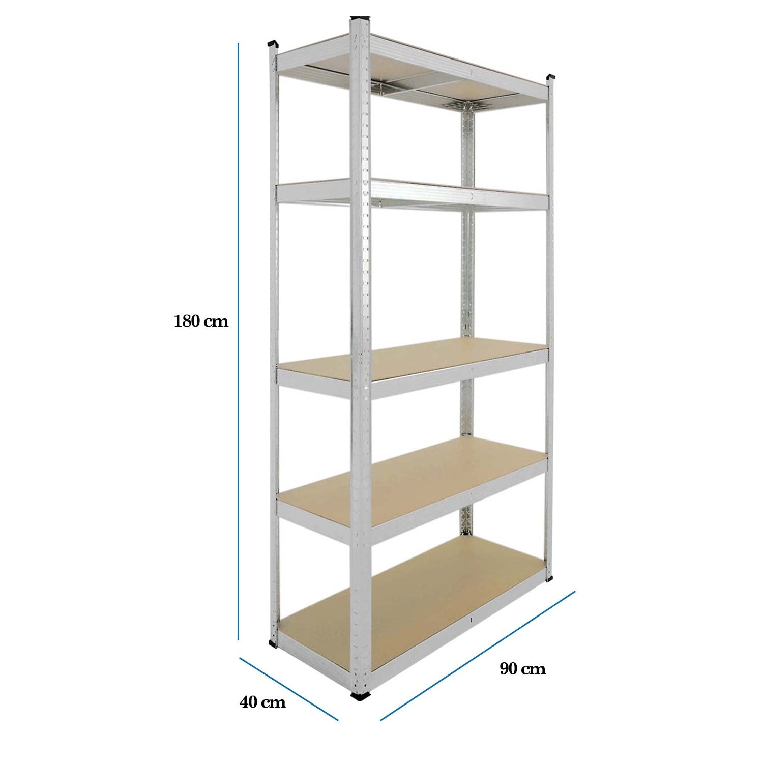 Estante Anaquel Rack Repisas 5 Niveles Metalico 180x39x89 Cm