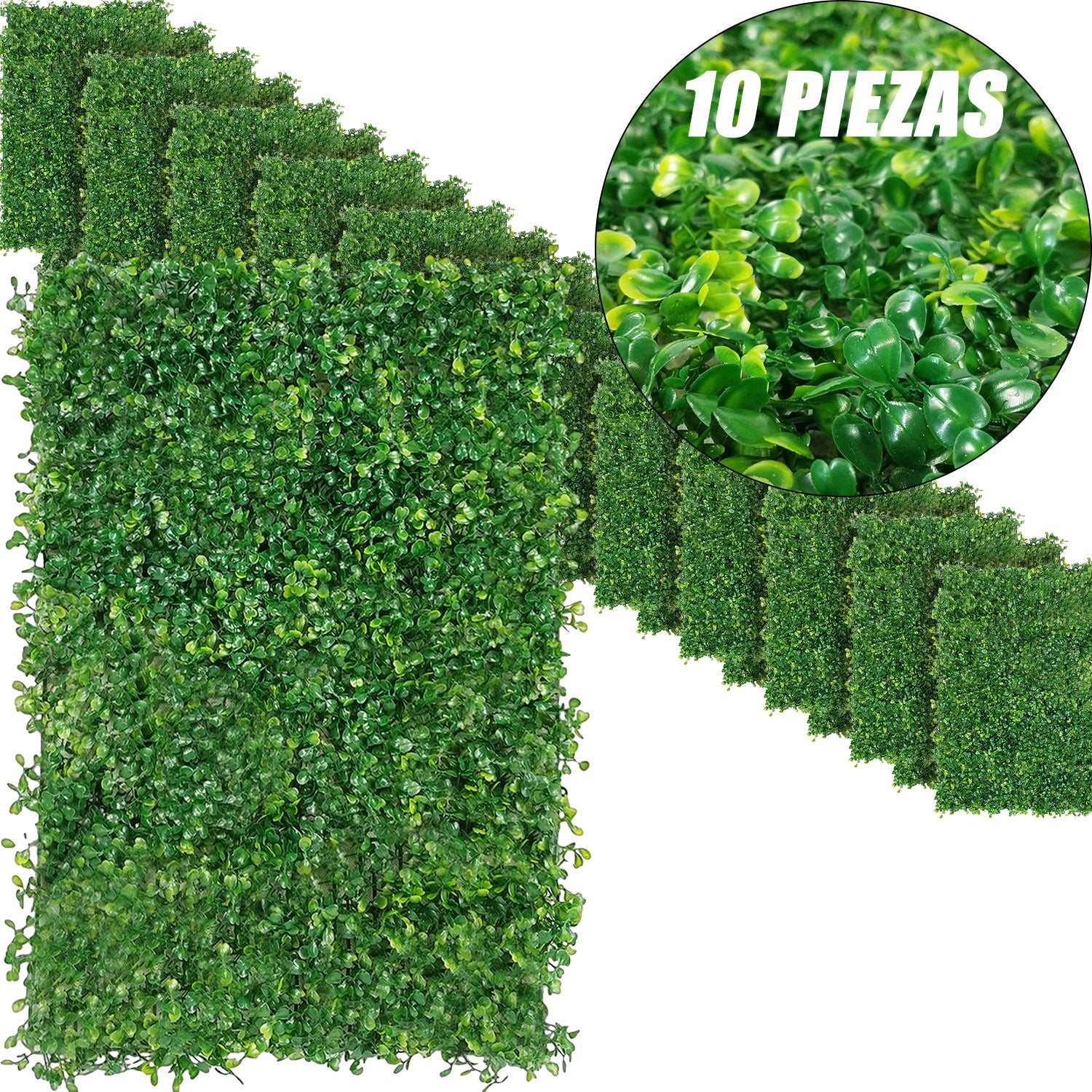 Muro Verde Follaje Artificial Sintentico 60 X 40 Cm Pared