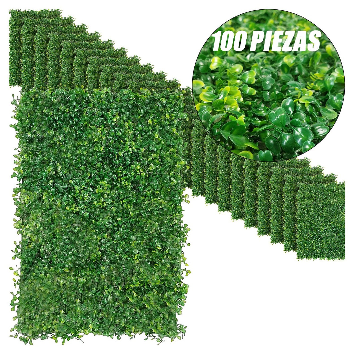 Muro Verde Follaje Artificial Sintentico 60 X 40 Cm Pared