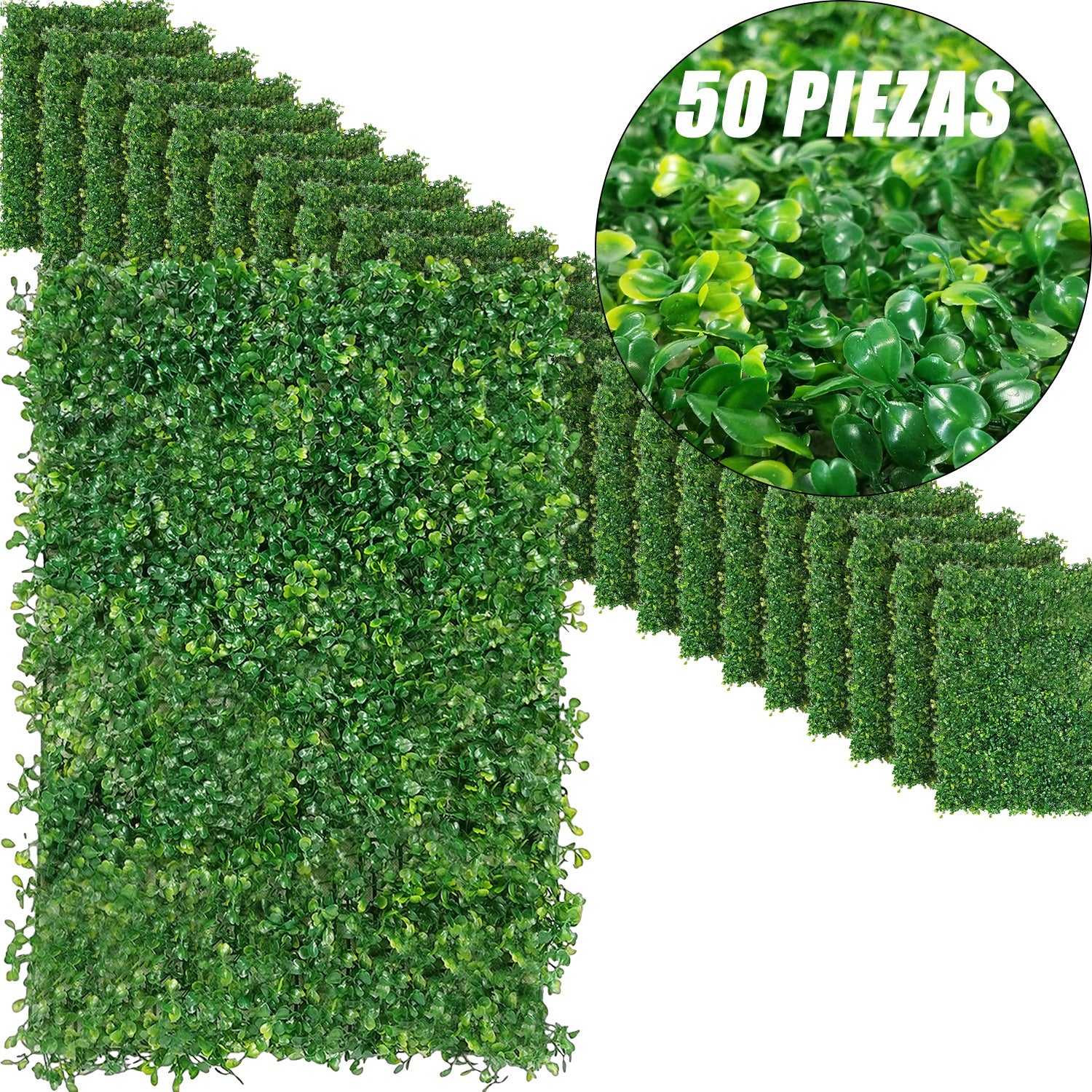 Muro Verde Follaje Artificial Sintentico 60 X 40 Cm Pared