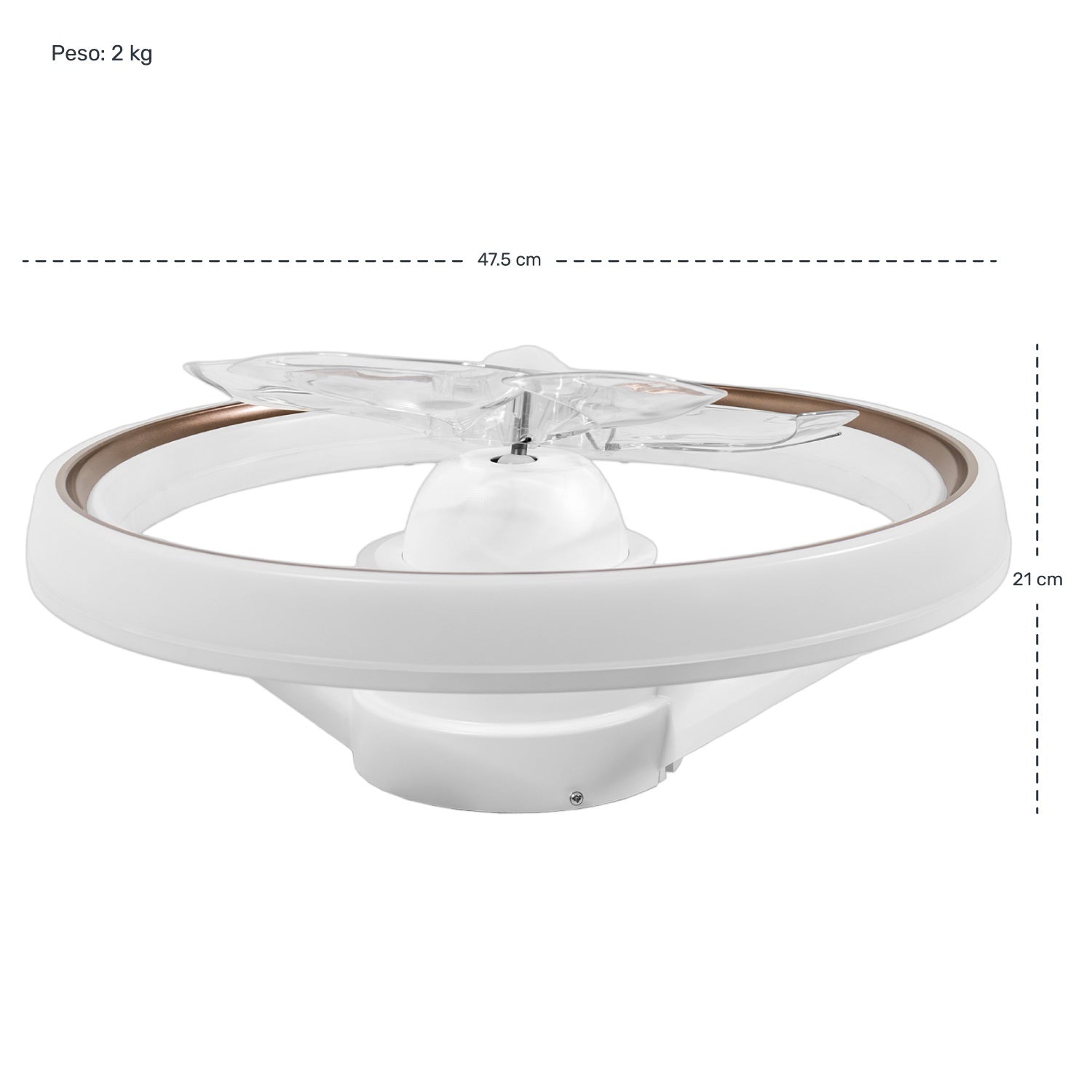 Ventilador Techo Direcciones Luz Led Inteligente Control 20