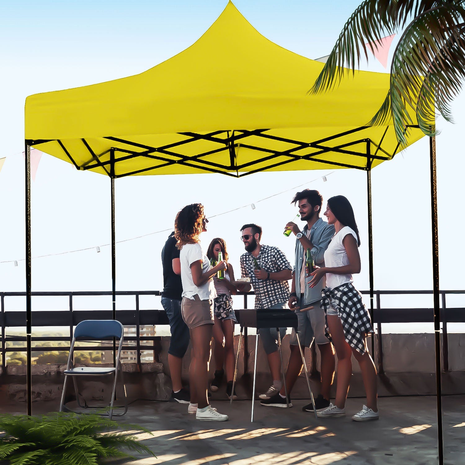 Carpa Toldo 3x3 Reforzado Plegable Impermeable Jardin 3 X 3