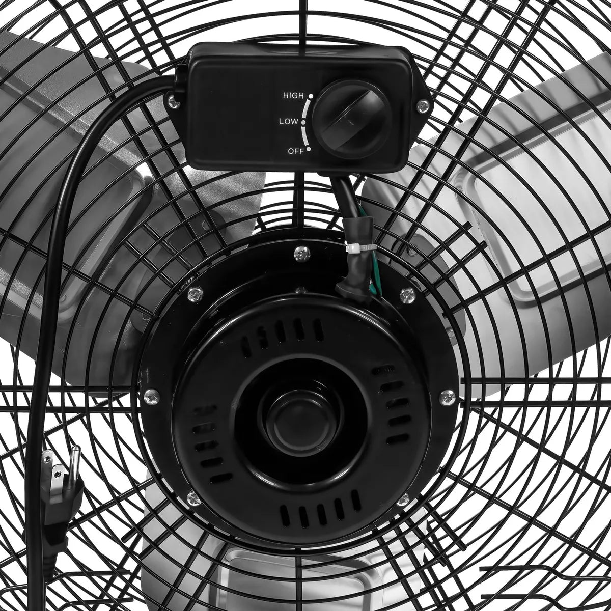 Kit Set 2 Ventiladores Industriales Metalico Piso 180w 30&