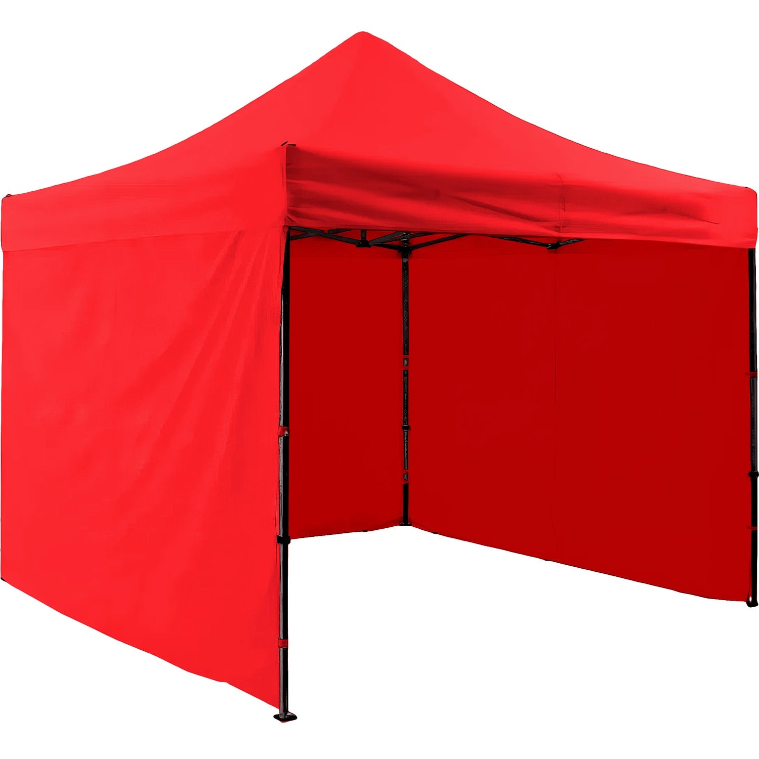 Carpa Paredes Roja Lona 3m X 3m Plegable Toldo Impermeable